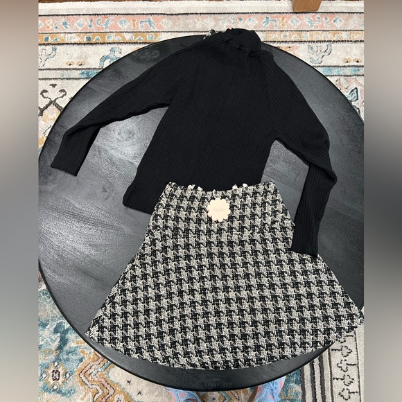 🆕Girls Patachou Turtleneck and Tweed Skirt Set Size 10 - Picture 5 of 8